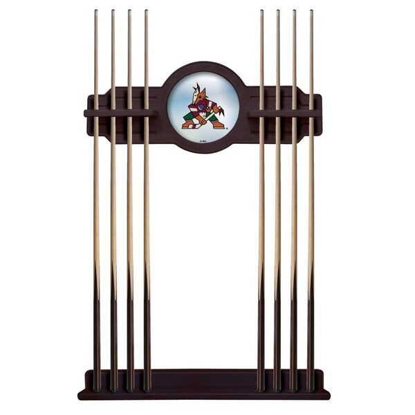 Arizona Coyotes Cue Rack in English Tudor Finish